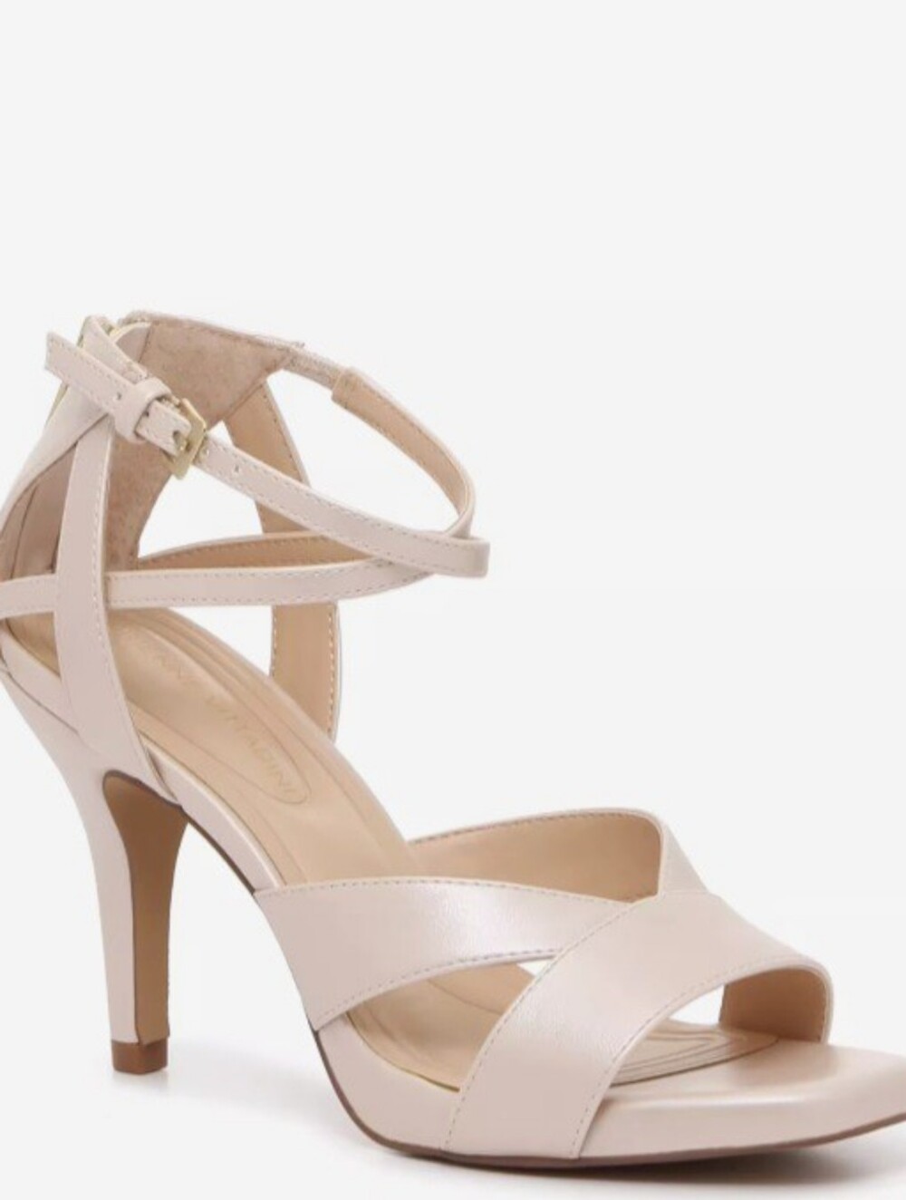 Adrienne Vittadini Xalt Sandal-  Strappy Ankle‑Buckle High Heel Dress Shoes
